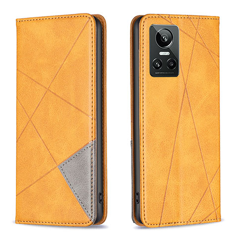 Coque Portefeuille Livre Cuir Etui Clapet B07F pour Realme GT Neo3 5G Brun Clair