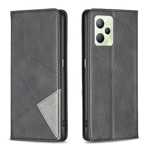 Coque Portefeuille Livre Cuir Etui Clapet B07F pour Realme Narzo 50A Prime Noir