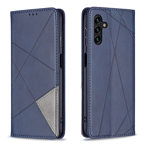 Coque Portefeuille Livre Cuir Etui Clapet B07F pour Samsung Galaxy A04s Bleu