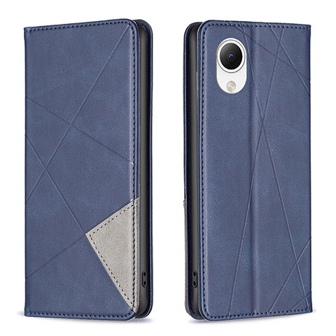 Coque Portefeuille Livre Cuir Etui Clapet B07F pour Samsung Galaxy A23 5G SC-56C Bleu