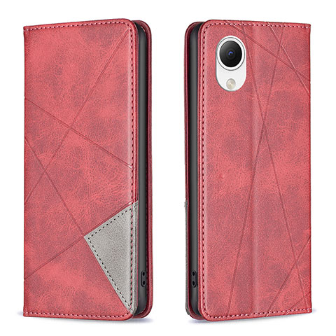 Coque Portefeuille Livre Cuir Etui Clapet B07F pour Samsung Galaxy A23 5G SC-56C Rouge