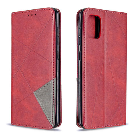 Coque Portefeuille Livre Cuir Etui Clapet B07F pour Samsung Galaxy A31 Rouge