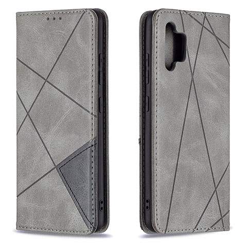 Coque Portefeuille Livre Cuir Etui Clapet B07F pour Samsung Galaxy A32 4G Gris