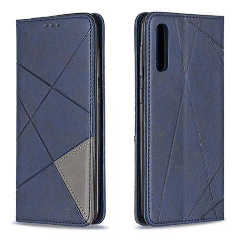 Coque Portefeuille Livre Cuir Etui Clapet B07F pour Samsung Galaxy A50 Bleu