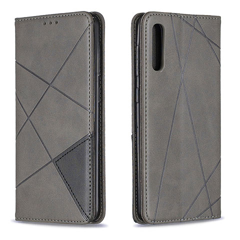 Coque Portefeuille Livre Cuir Etui Clapet B07F pour Samsung Galaxy A50 Gris