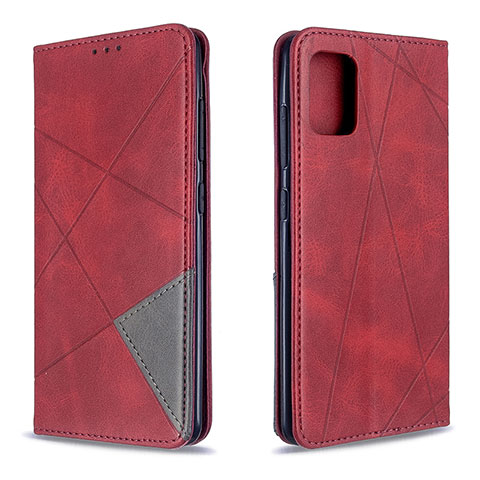 Coque Portefeuille Livre Cuir Etui Clapet B07F pour Samsung Galaxy A51 5G Rouge