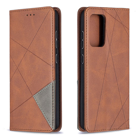 Coque Portefeuille Livre Cuir Etui Clapet B07F pour Samsung Galaxy A52 5G Marron