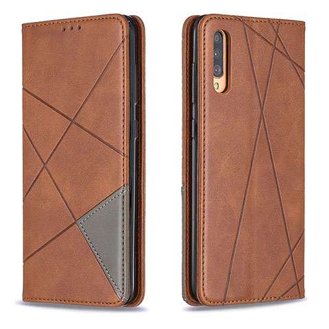 Coque Portefeuille Livre Cuir Etui Clapet B07F pour Samsung Galaxy A70 Marron