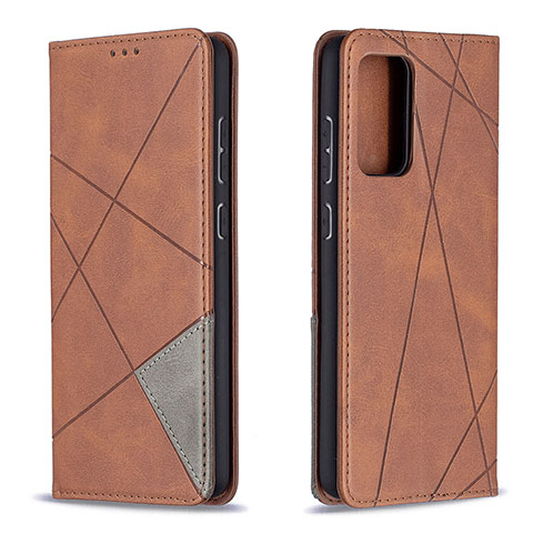 Coque Portefeuille Livre Cuir Etui Clapet B07F pour Samsung Galaxy A72 4G Marron