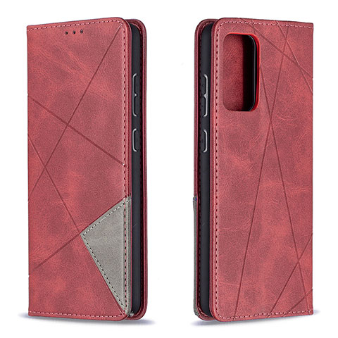 Coque Portefeuille Livre Cuir Etui Clapet B07F pour Samsung Galaxy A72 5G Rouge