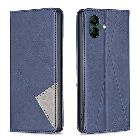 Coque Portefeuille Livre Cuir Etui Clapet B07F pour Samsung Galaxy M04 Bleu