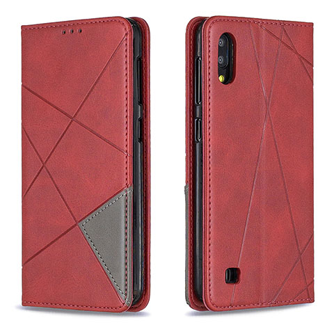 Coque Portefeuille Livre Cuir Etui Clapet B07F pour Samsung Galaxy M10 Rouge