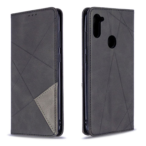 Coque Portefeuille Livre Cuir Etui Clapet B07F pour Samsung Galaxy M11 Noir