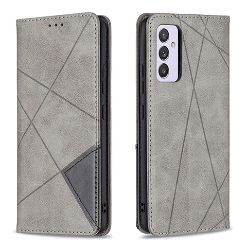 Coque Portefeuille Livre Cuir Etui Clapet B07F pour Samsung Galaxy M34 5G Gris