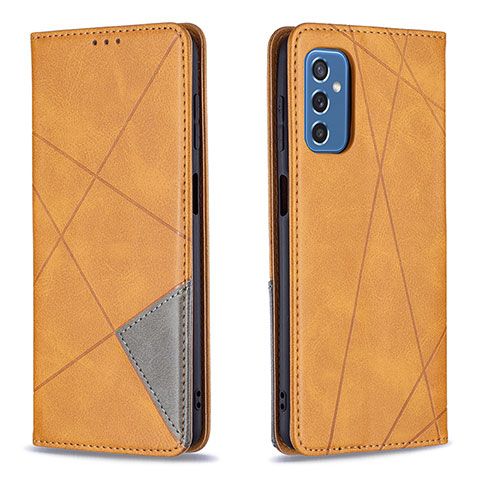 Coque Portefeuille Livre Cuir Etui Clapet B07F pour Samsung Galaxy M52 5G Brun Clair