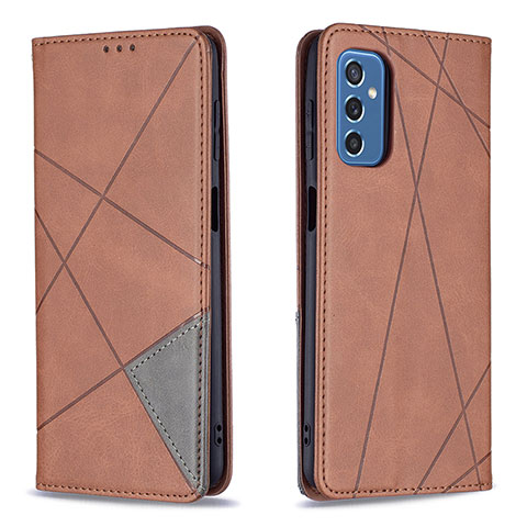 Coque Portefeuille Livre Cuir Etui Clapet B07F pour Samsung Galaxy M52 5G Marron