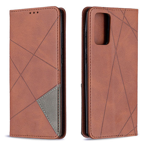 Coque Portefeuille Livre Cuir Etui Clapet B07F pour Samsung Galaxy Note 20 5G Marron