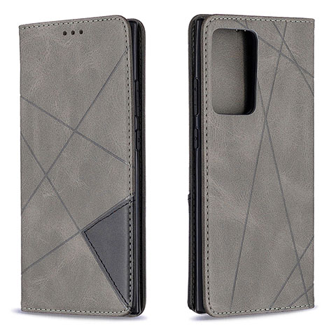 Coque Portefeuille Livre Cuir Etui Clapet B07F pour Samsung Galaxy Note 20 Ultra 5G Gris