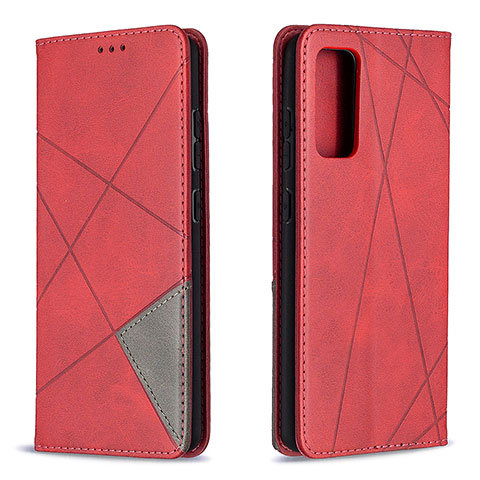 Coque Portefeuille Livre Cuir Etui Clapet B07F pour Samsung Galaxy S20 FE 4G Rouge