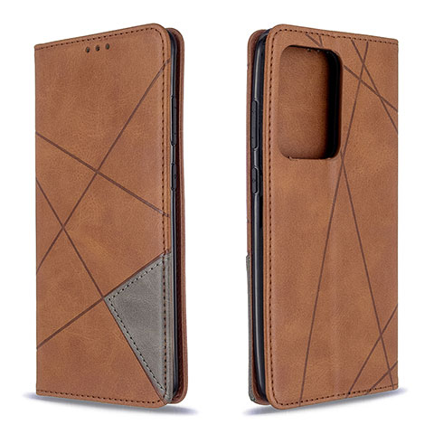 Coque Portefeuille Livre Cuir Etui Clapet B07F pour Samsung Galaxy S20 Plus 5G Marron