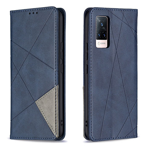 Coque Portefeuille Livre Cuir Etui Clapet B07F pour Vivo V21s 5G Bleu