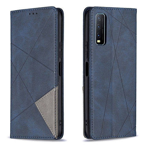 Coque Portefeuille Livre Cuir Etui Clapet B07F pour Vivo Y11s Bleu