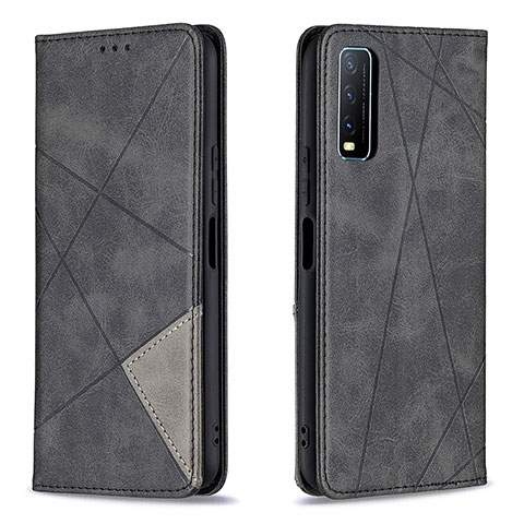 Coque Portefeuille Livre Cuir Etui Clapet B07F pour Vivo Y11s Noir