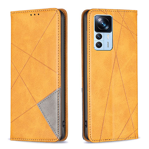 Coque Portefeuille Livre Cuir Etui Clapet B07F pour Xiaomi Mi 12T 5G Brun Clair