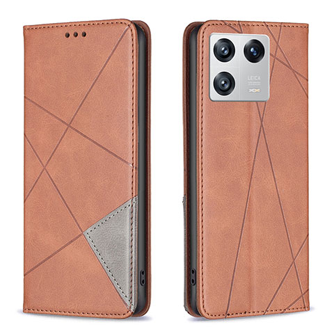 Coque Portefeuille Livre Cuir Etui Clapet B07F pour Xiaomi Mi 13 5G Marron