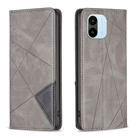 Coque Portefeuille Livre Cuir Etui Clapet B07F pour Xiaomi Poco C50 Gris