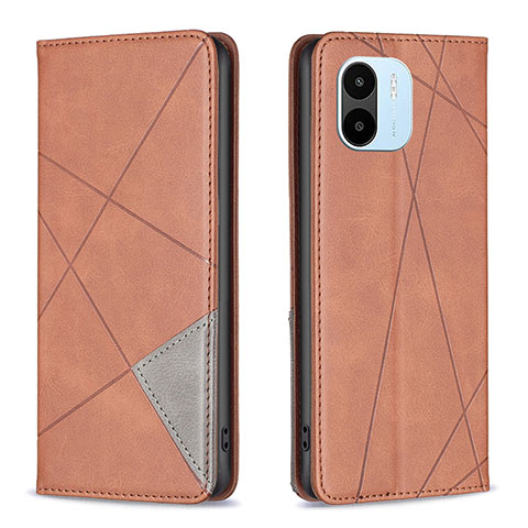 Coque Portefeuille Livre Cuir Etui Clapet B07F pour Xiaomi Poco C50 Marron