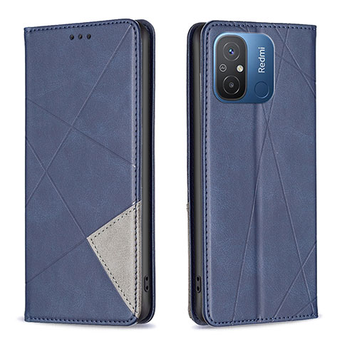 Coque Portefeuille Livre Cuir Etui Clapet B07F pour Xiaomi Poco C55 Bleu