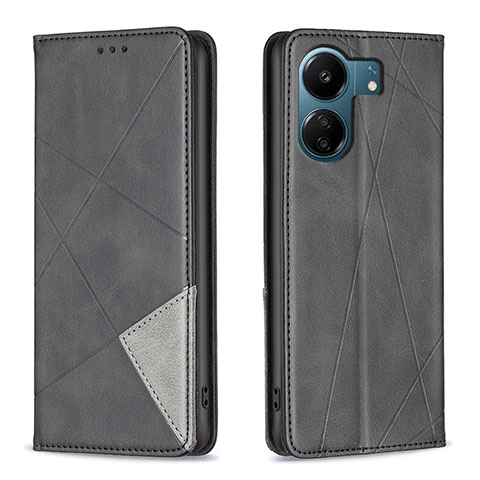 Coque Portefeuille Livre Cuir Etui Clapet B07F pour Xiaomi Poco C65 Noir