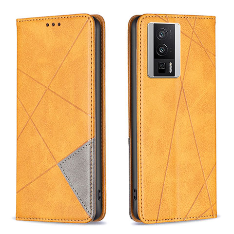 Coque Portefeuille Livre Cuir Etui Clapet B07F pour Xiaomi Poco F5 Pro 5G Brun Clair