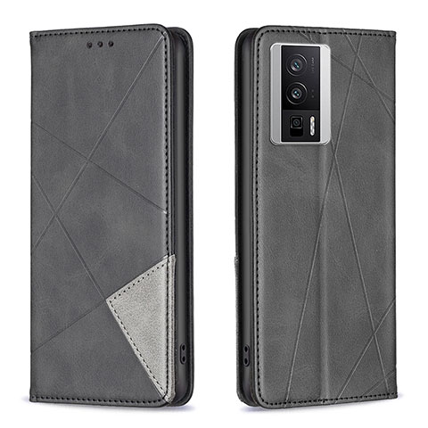 Coque Portefeuille Livre Cuir Etui Clapet B07F pour Xiaomi Poco F5 Pro 5G Noir