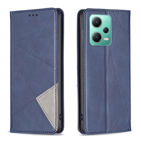 Coque Portefeuille Livre Cuir Etui Clapet B07F pour Xiaomi Poco X5 5G Bleu