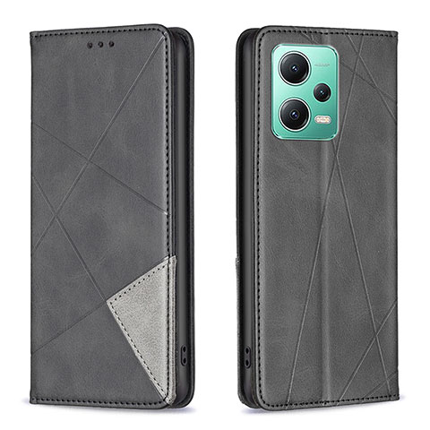 Coque Portefeuille Livre Cuir Etui Clapet B07F pour Xiaomi Poco X5 5G Noir