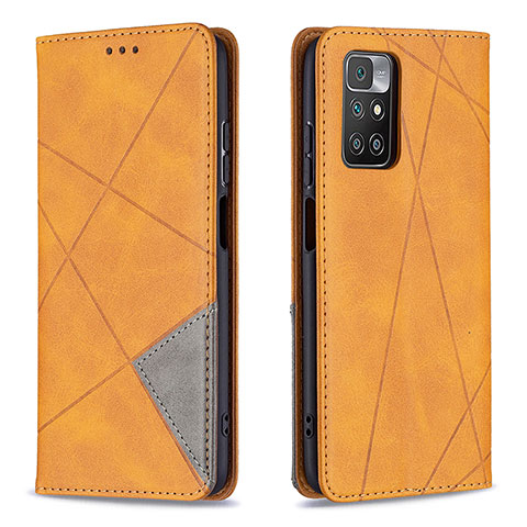 Coque Portefeuille Livre Cuir Etui Clapet B07F pour Xiaomi Redmi 10 (2022) Brun Clair