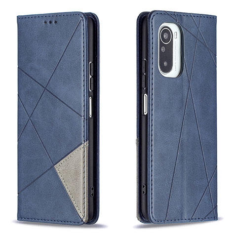 Coque Portefeuille Livre Cuir Etui Clapet B07F pour Xiaomi Redmi K40 Pro+ Plus 5G Bleu