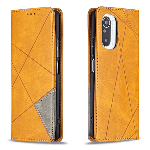 Coque Portefeuille Livre Cuir Etui Clapet B07F pour Xiaomi Redmi K40 Pro+ Plus 5G Gris