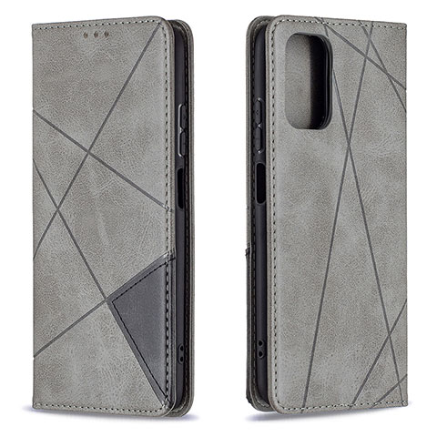 Coque Portefeuille Livre Cuir Etui Clapet B07F pour Xiaomi Redmi Note 10 4G Gris