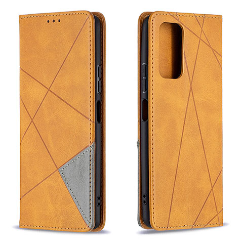 Coque Portefeuille Livre Cuir Etui Clapet B07F pour Xiaomi Redmi Note 10 Pro Max Brun Clair