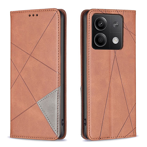 Coque Portefeuille Livre Cuir Etui Clapet B07F pour Xiaomi Redmi Note 13 5G Marron