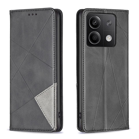 Coque Portefeuille Livre Cuir Etui Clapet B07F pour Xiaomi Redmi Note 13 5G Noir