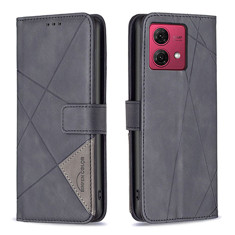 Coque Portefeuille Livre Cuir Etui Clapet B08F pour Motorola Moto G84 5G Noir