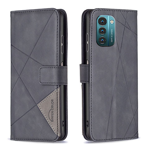 Coque Portefeuille Livre Cuir Etui Clapet B08F pour Nokia G11 Noir