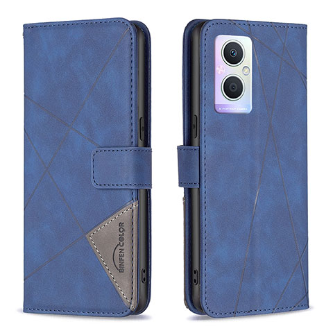 Coque Portefeuille Livre Cuir Etui Clapet B08F pour OnePlus Nord N20 5G Bleu