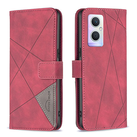 Coque Portefeuille Livre Cuir Etui Clapet B08F pour OnePlus Nord N20 5G Rouge