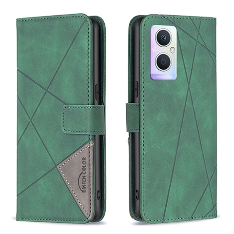 Coque Portefeuille Livre Cuir Etui Clapet B08F pour OnePlus Nord N20 5G Vert