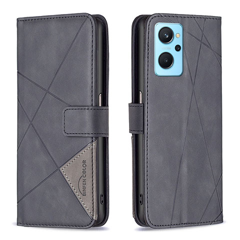 Coque Portefeuille Livre Cuir Etui Clapet B08F pour Oppo A96 4G Noir